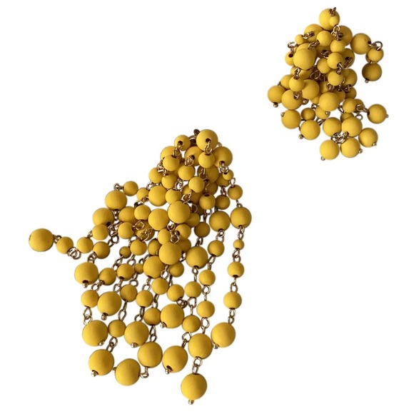 JACQUEMUS yellow les mimosas earrings - Picture 1 of 8